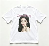 T-shirt graphique unisexe DinwayBeauty à manches courtes, imprimé figuratif, décontracté, coupe oversize, style streetwear