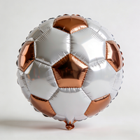 Ballons en feuille de 22 pouces en forme de ballon de football pour les célébrations sportives, d'anniversaire et du Nouvel An - Écologiques et recyclables, imprimés en sérigraphie
