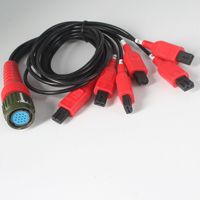 Câble de conversion 6PIN vers 14PIN compatible avec le nettoyeur d'injecteurs à ultrasons, outil de diagnostic automobile