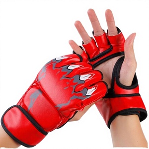 Gants de boxe personnalisés en cuir PU imprimé 12 oz, imperméables, respirants, antidérapants pour la boxe, le MMA, le Sanda, l'entraînement 14 - Product Image 2