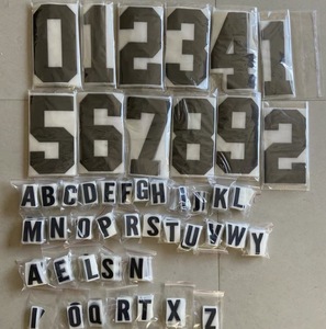 Numeri Personalizzati per Maglie da <span class=keywords><strong>Calcio</strong></span> Termoadesivi, Trasferimenti DTF all'Ingrosso, Etichette Termoadesive in Plastisol, Decalcomanie Serigrafiche, Adesivi con Logo - Product Image 1