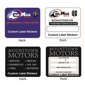 ป้ายสติ๊กเกอร์บำรุงรักษารถยนต์แบบกำหนดเองจากโรงงานโดยตรง |   วัสดุ PET เป็นมิตรกับสิ่งแวดล้อม ทนทานต่อรังสียูวี พิมพ์ได้สองด้าน กาวไม่ทิ้งคราบ - Product Image 4