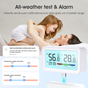Termohigrómetro Inteligente Tuya, Actualización de Datos de Humedad en Tiempo Real, Calibración Manual, Monitoreo Remoto por Aplicación, Exportación de Historial, <span class=keywords><strong>Correo</strong></span> Electrónico, Blanco - Product Image 4