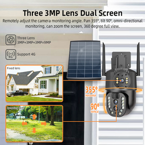 Productos más vendidos hogar 9MP 10X zoom digital V380 <span class=keywords><strong>icsee</strong></span> 3 lente Cámara al aire libre 4g gsm tarjeta SIM WiFi energía <span class=keywords><strong>solar</strong></span> al aire libre - Product Image 2