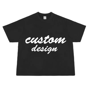 เสื้อยืดสไตล์สตรีทแวร์สำหรับผู้ชายเสื้อยืดผ้าฝ้ายธรรมดาพิมพ์ลายกราฟิกโลโก้ออกแบบได้ตามต้องการ - Product Image 6