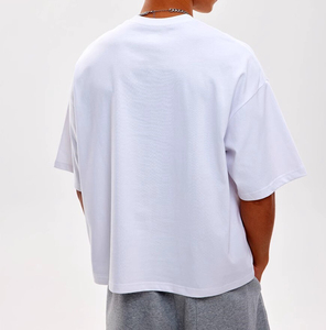 Summer American Style Street Casual 100% Cotton Original Simple Letter Printing T-shirt à manches courtes 2025 Fashion Brand - Product Image 2