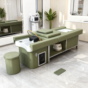 Muebles para Salón de Belleza, Cama de Masaje Multifuncional para Lavado de Cabello, Terapia Capilar con Circulación de Agua a Temperatura Constante - Product Image 1