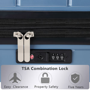 Mgob गर्म सस्ती कीमत एब्स + पीसी सामान 3 पीसी फास्ट शिपिंग हार्ड शेल कस्टम लोगो 20 "24" 28 "हल्के सूटकेस" - Product Image 6