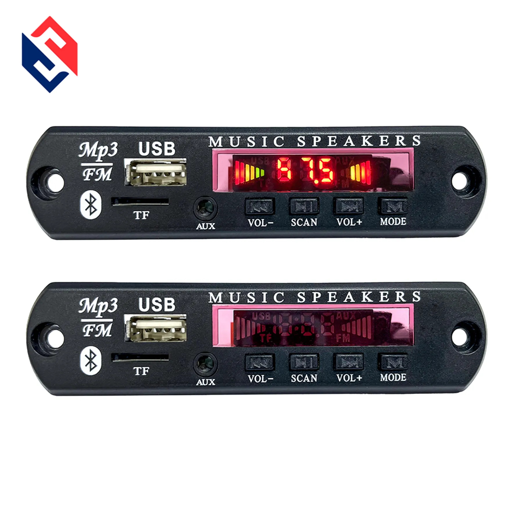 Papan dekoder MP3 FM USB Bluetooth 5.0 SKD pabrikan 12V/5V dengan pengendali jarak jauh modul Radio FM Audio mobil