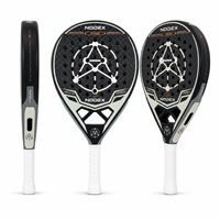 Raquette de padel en carbone électro-plaqué de qualité supérieure, cadre en titane, incrustation argentée 12K, raquette de paddle-tennis professionnelle, fabrication en usine