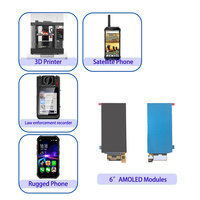 وحدات شاشة إلكترونية AMOLED مقاس 6 بوصات بدقة 1080*2160 ولوحة LTPS وواجهة MIPI للتركيب السطحي بسطوع 360 شمعة/م² مصممة للأجهزة المتينة