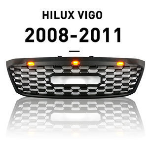กระจังหน้าทรง TRD Pro Off-Road พร้อมไฟ LED สีเหลืองอำพัน และตัวอักษรแบบถอดได้ สำหรับ TOYOTA HILUX VIGO - Product Image 1