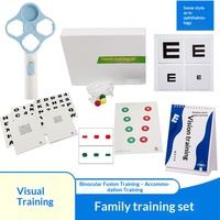 Kit d'entraînement à domicile : Lentilles Flipper, Lunettes à prisme double face, Billes de convergence-divergence, Anneau d'entraînement visuel pour la vision de près