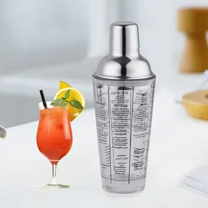 Chunda 2024 New Customization 13oz Stainless Steel Top Glass Cocktail Shaker Set For Drink Mixing