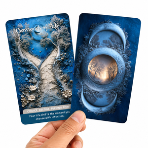 Jeu de cartes Oracle Sorcière personnalisé en gros, 54 cartes, en papier écologique, cartes de tarot, jeu de cartes de guidance spirituelle sur le thème de la nature et de la forêt, OEM ODM - Product Image 4