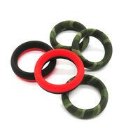 Anneaux de pénis en silicone pour hommes, jouets sexuels pour adultes, diamètre intérieur 36 mm, 44 mm, 50 mm, noir, rouge, pour rester érigé, anneaux sexuels en silicone de grande taille