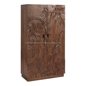 Gabinetes de Cocina de Diseño Moderno de Alta Calidad con Puerta Principal de Madera Maciza, 2 Puertas de Hierro y 2 Cajones de Madera para la Seguridad del Hogar - Product Image 2