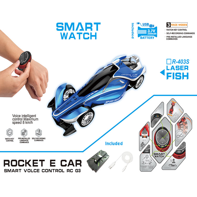 New Christmas gifts customized smart watch remote control car voice Rocket Racing Formula 1 car rc - Product Image 5