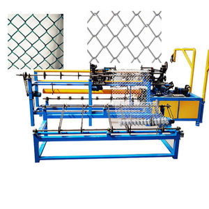 Pagar PVC berlian Spiral ganda otomatis, kawat tenun Tautan rantai pagar Mesin pembuat jaring harga produksi Motor pompa - Product Image 1