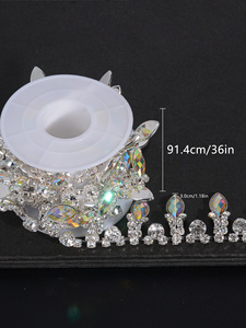 Nhà thiết kế của Hot Bán linh hoạt chuỗi DIY Claw kim cương chuỗi siêu Flash kim loại kim cương tái sử dụng New quần áo phụ kiện - Product Image 6