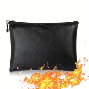 CUSTOM High Quality Fireproof <b>Document</b> <b>Bag</b> Wholesale Water-Resistant Folder File Storage Pouch for Money/Cash/Safe Storage - Product Image 1