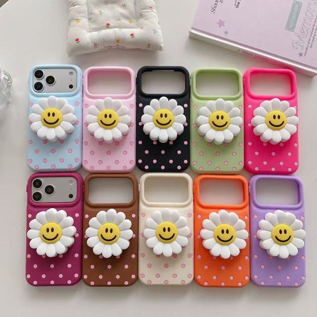 2026 Custom New High-Value Women's Sunflower Pattern Trendy Shockproof Phone Case for iPhone 18 17 16 15 Pro Max 17E