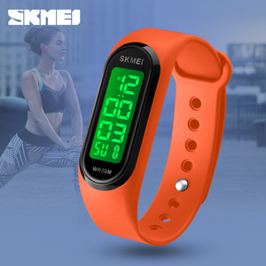 Skmei <b>Rectangular</b> Wristband Digital <b>Watch</b> Water Resistant 50M Unisex Sports <b>Watch</b> With Luminous Display For Outdoor Activities - Product Image 4