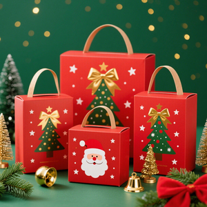 Impresión de logotipo personalizado Regalos de Navidad personalizados biodegradables, cajas de cartón corrugado reciclables Cajas de papel pequeñas - Product Image 3