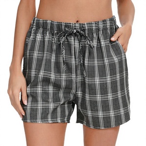 Shorts de pyjama élégants en tissu écossais haut de gamme pour femme, collection Hiver-Été 2025, vente en gros du fabricant, imprimé personnalisé, motifs vifs, populaires - Product Image 2