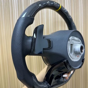 Volante de Fibra de Carbono para Automóvil, Piezas de Auto en Oferta para <span class=keywords><strong>Mercedes</strong></span> <span class=keywords><strong>Benz</strong></span> C63 E63 W212 W205 W204 W213 2012-2021 C257 AMG - Product Image 6