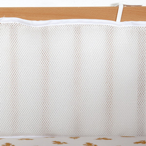 Forro de malla transpirable <span class=keywords><strong>para</strong></span> <span class=keywords><strong>cuna</strong></span> de bebé, Colección clásica, parachoques de <span class=keywords><strong>cuna</strong></span> sólido ajustado de tamaño completo - Product Image 5