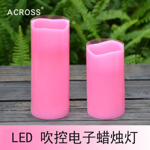<span class=keywords><strong>Bougie</strong></span> électronique <span class=keywords><strong>LED</strong></span> à flamme ondulante activée par le souffle, de couleur champagne, réaliste, de haute qualité, pour la décoration de la maison - Product Image 5