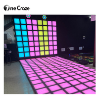 Pista de Baile LED Interactiva de 30x30cm, Panel de Juego Activado por Niños, Capacidad de Carga de 300KG para Discotecas y Áreas de Juego Interiores