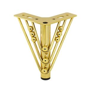 Lusso moderno elegante divano in metallo oro gambe pesanti semplici accessori mobili per sala da pranzo camera da letto Hotel camera da letto - Product Image 2