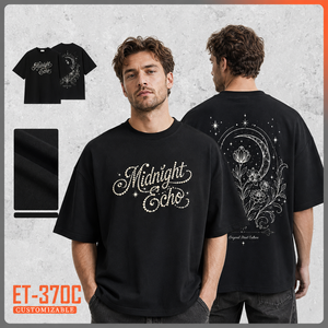 T-shirt personnalisé avec strass, coton épais 300 GSM, délavé à l'acide, coupe oversize courte et carrée, motif graphique en strass, pour homme - Product Image 2