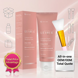 <span class=keywords><strong>Masque</strong></span> Visage et Corps Pelliculable de Nuit Private Label avec Crème au Collagène Hydrolysé Coréen <span class=keywords><strong>pour</strong></span> une <span class=keywords><strong>Peau</strong></span> Anti-Âge Lisse et Effet Verre - Product Image 1