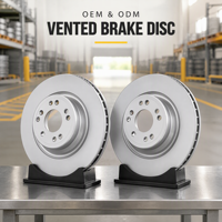 Disque de frein perforé et rainuré OE # Disque de frein à double conception perforé et rainuré 4H0615301K pour AUDI VW