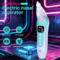 Aspirateur nasal électrique à piles, aspiration réglable, faible bruit, musique, doux, sûr, élimination des mucosités, confortable, usage domestique