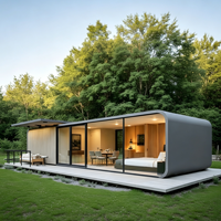 Cabine de travail modulaire isolée à prix abordable, préfabriquée, pour jardin, bureau, ou espace privé extérieur