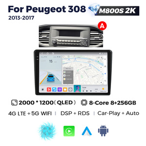 MEKEDE MS controllo vocale WIFI GPS BT auto-play automatico navigazione gps per <span class=keywords><strong>Peugeot</strong></span> <span class=keywords><strong>308</strong></span> <span class=keywords><strong>2013</strong></span> - 2017 ventola di raffreddamento - Product Image 5