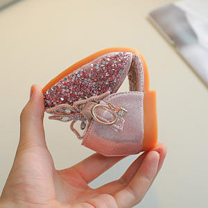 Chaussures de princesse pour filles JHT, sandales à semelle souple tendance, chaussures de princesse pour enfants avec nœud en strass, chaussures en <span class=keywords><strong>cuir</strong></span> élégantes pour bébés - Product Image 4