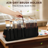 Kit de pinceaux pour peinture acrylique avec couteau à palette, pour débutants, gouache, huile, visage, 26 pièces