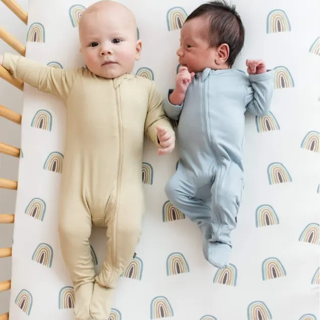 TianYi Custom 2023 New Design Super Soft Baby Clothes Bamboo Zipper Pajamas