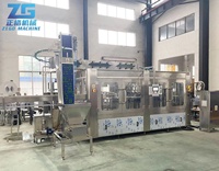 Machine de mise en bouteille de boissons gazeuses, de bière et d'eau entièrement automatique clé en main, 200 ml, 500 ml, moteur à huile, PLC