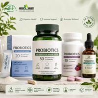 Polvo Probiótico de Lactobacillus Acidophilus 100B CFU G, Materia Prima a Granel para Suplementos en Cápsulas y Tabletas, Proveedor OEM ODM B2B