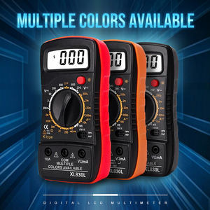 Multímetro Digital XL830L de 3 Dígitos, 600V 10A, con Retroiluminación, Portátil, para Pruebas Eléctricas - Product Image 2