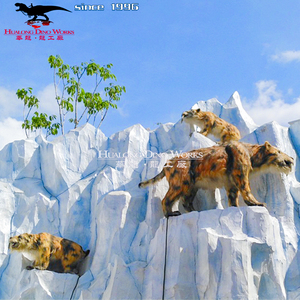 Vườn Động Vật Trang Trí Bức Tượng Khổng Lồ Robot Hổ Răng Kiếm Mô Hình Động Vật - Product Image 2