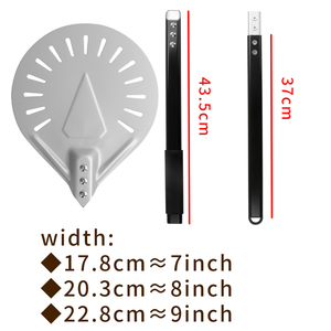 Éplucheur de Pizza pliable en aluminium, avec manche en aluminium, mise à niveau rotatif - Product Image 5