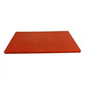 Planche à découper en plastique rouge Shorbull, épaisseur 4 cm, rectangulaire, durable, facile à nettoyer, passe au lave-vaisselle, bloc de découpe de cuisine pour la maison, chaud - Product Image 1