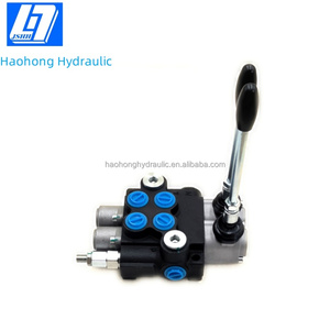 Van điều khiển hướng thủy lực monoblock thủy lực tay 40 lít/phút 2 cuộn dây, bộ phân phối thủy lực - Product Image 4